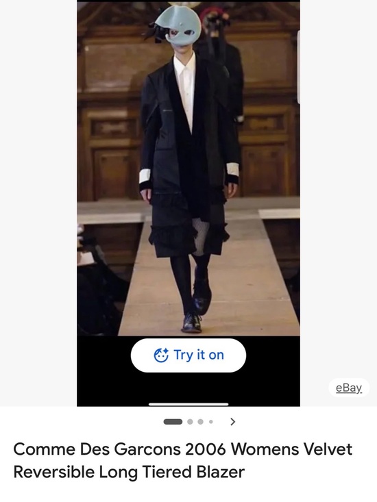 Comme des Garcons Jackets & Blazers - Comme des Garcons Black Jacket with Gold Logo Tag